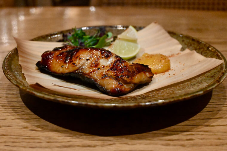 Miso glazed black cod