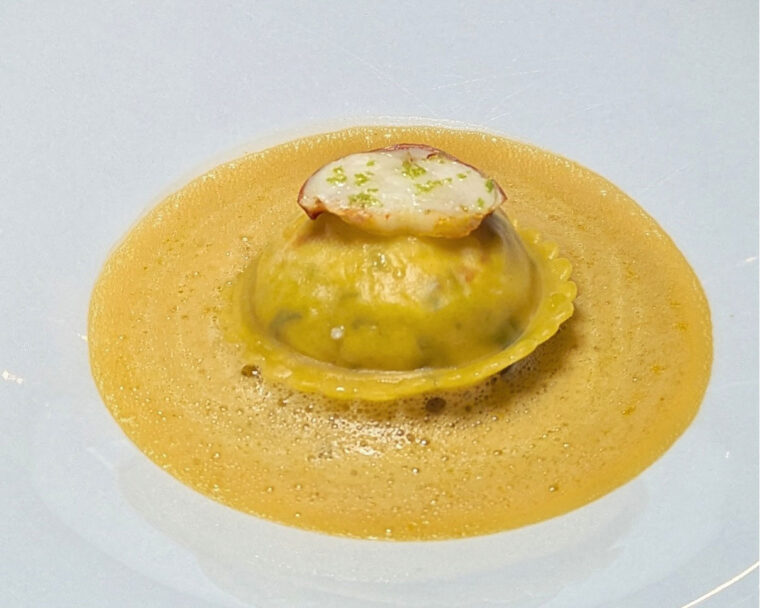 Lobster Ravioli at Angler restaurant