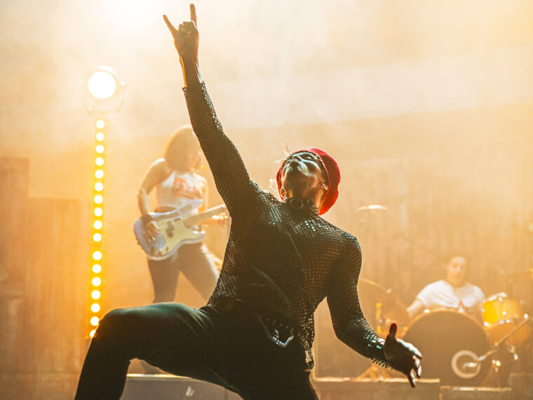 PUNK OFF - male performer in punk gear - Credit Stephen Niblett