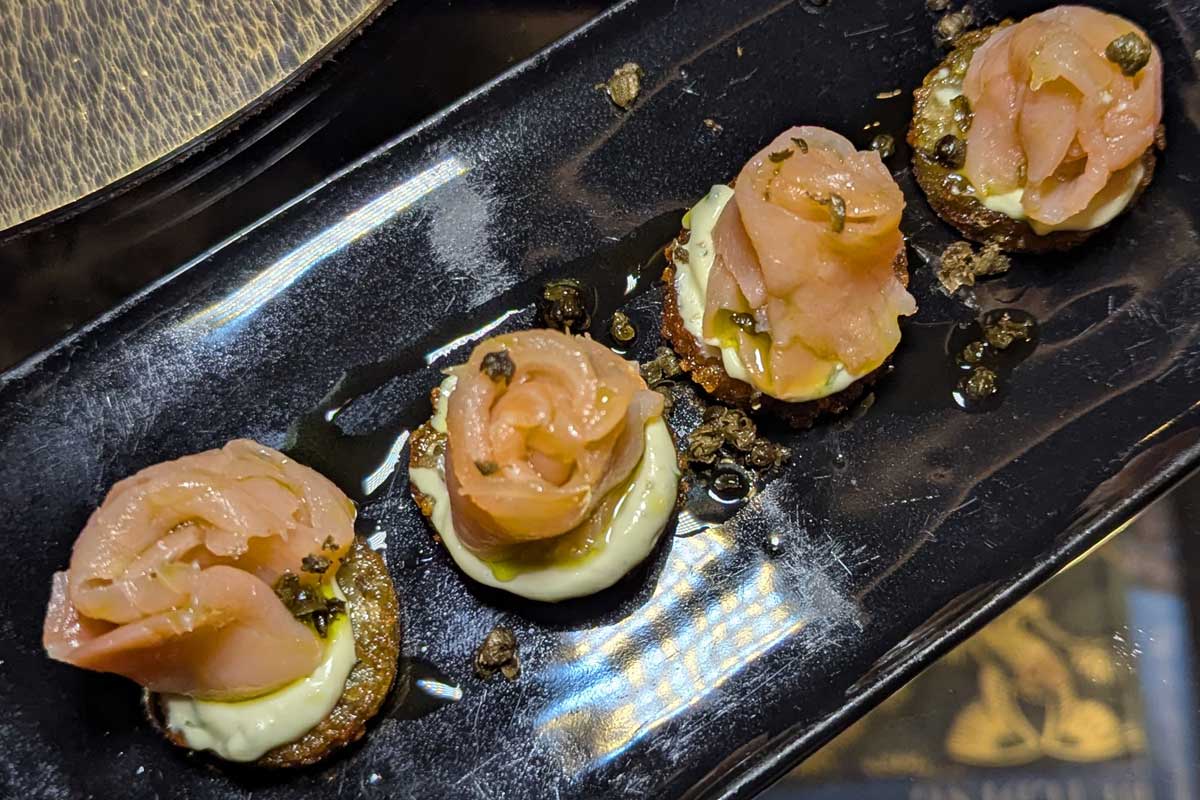 Smoked Salmon Latkes - 100 Princes Street, Edinburgh