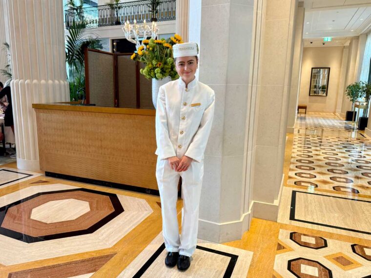 Staff at the Peninsula Hotel