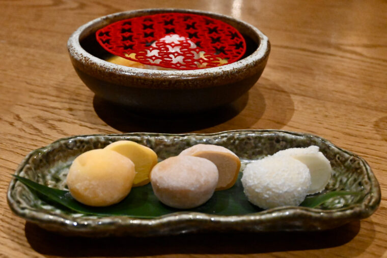 Mochis and creme brulee at UBA