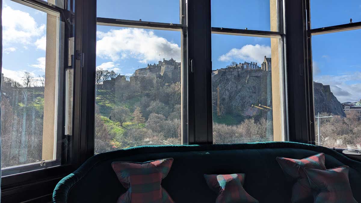 Castle view from the Wallace
