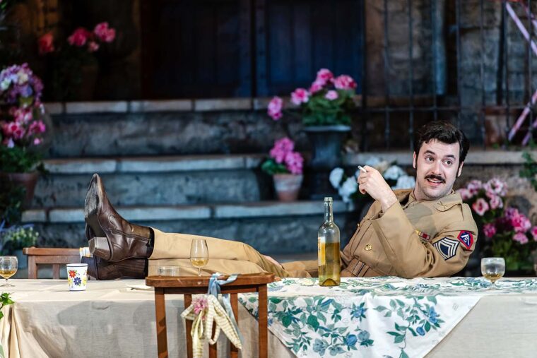 Belcore (Carles Pachon), L'elisir d'amore - Garsington Opera 2025 - &copy; Julian Guidera