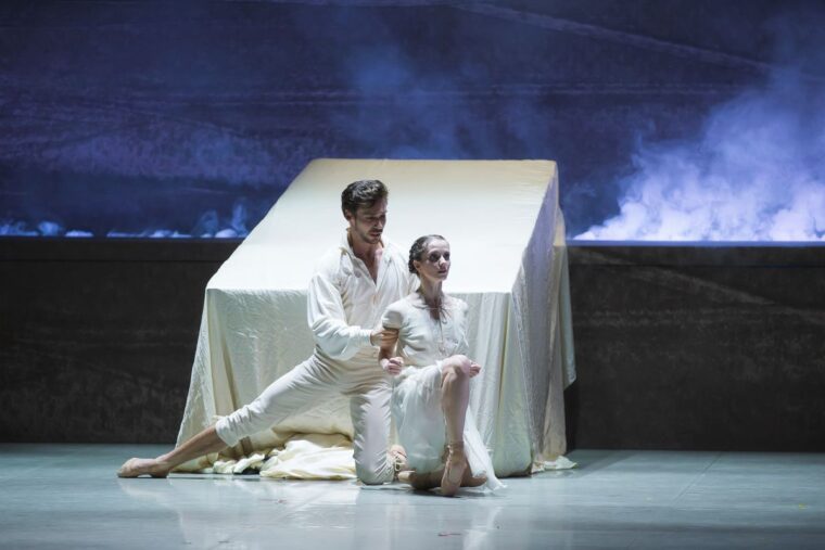 Rochester and Jane dance together after Jane saves him from the fire in his room, Credit, Tristram Kenton