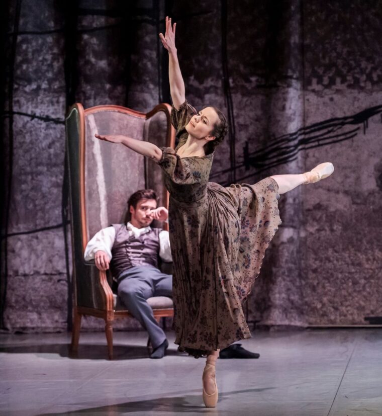 Jane expresses herself to her new employer Mr Rochester, who broods on a tall armchair, Credit, Tristram Kenton