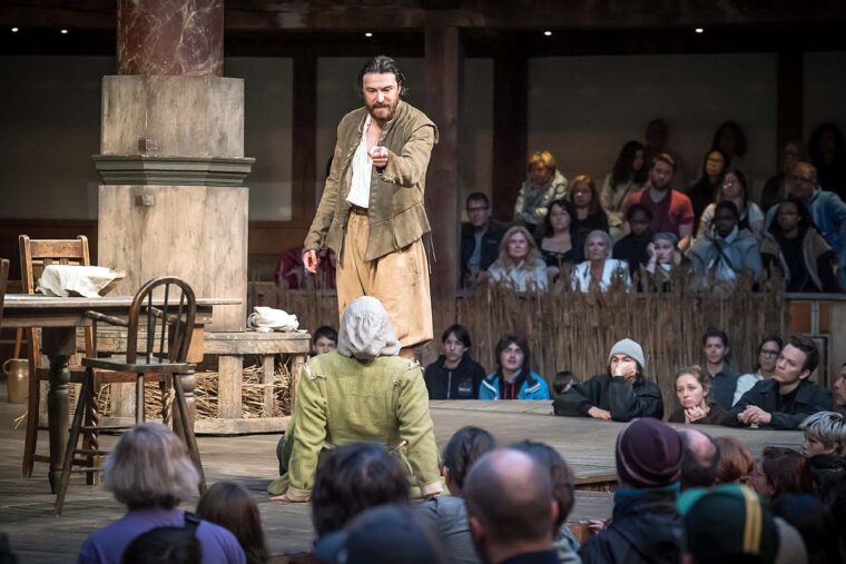 Gavin Drea as John Proctor in The Crucible at Shakespeare's Globe (c. Marc Brenner)