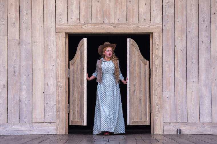 Lola Shalam as Juliet in Romeo and Juliet at Shakespeare's Globe (c. Tristram Kenton)