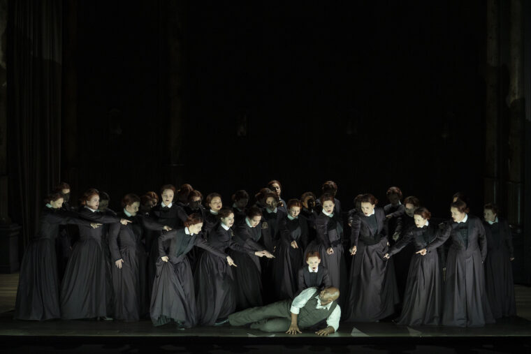 Parsifal cast Glyndebourne 2025 - the multiple Kundrys terrorising Klingsor