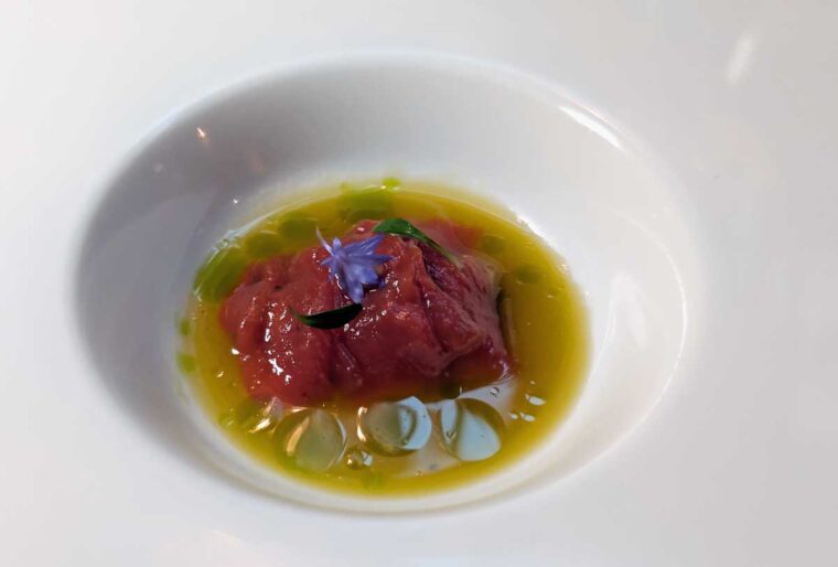 Pied à Terre tuna crudo