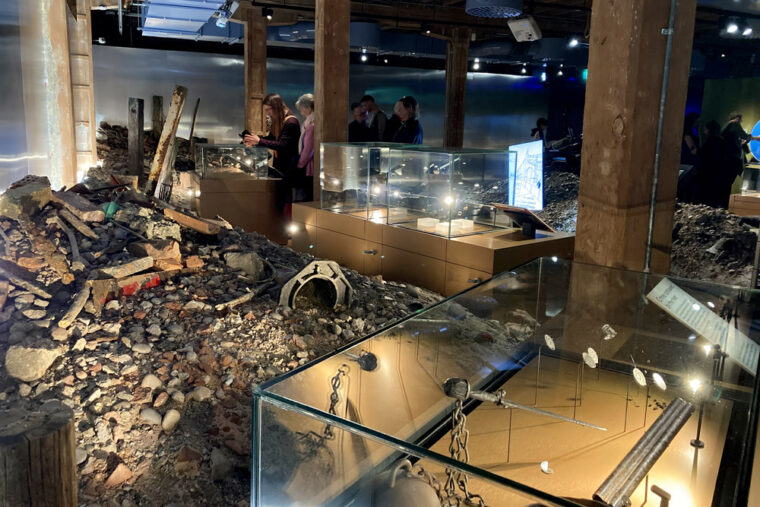 Part of the 'Secret of the Thames' Exhibition
