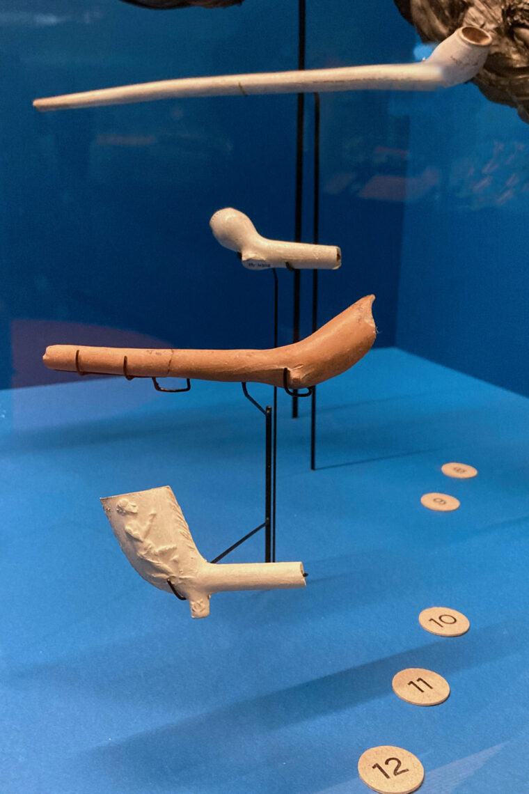 Clay pipes from the Thames