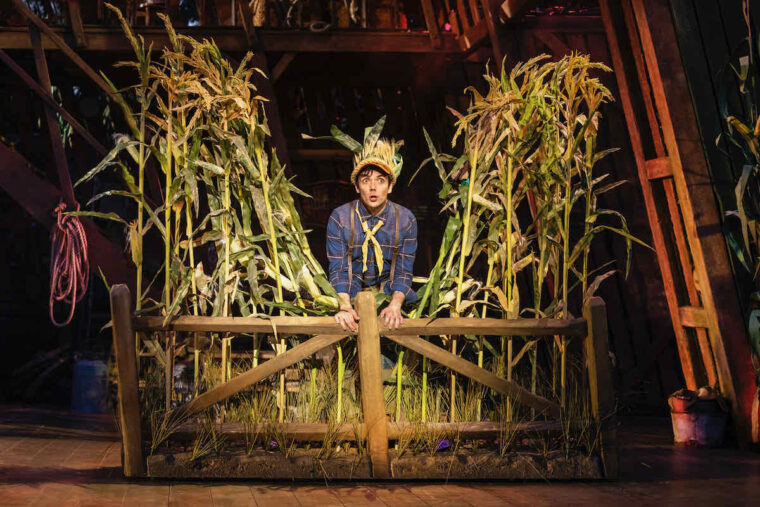 Shucked, Regent's Park Open Air Theatre - photo Pamela Raith - Peanut (Keith Ramsay)