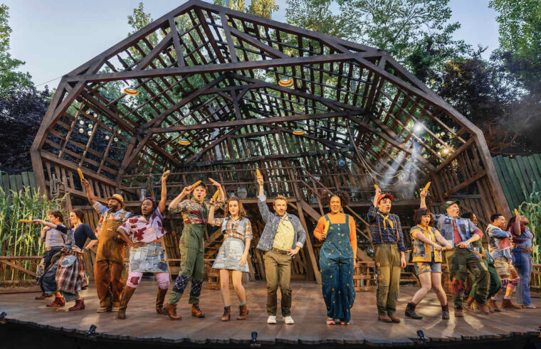 Shucked, Regent's Park Open Air Theatre - photo Pamela Raith - the London cast May 2025
