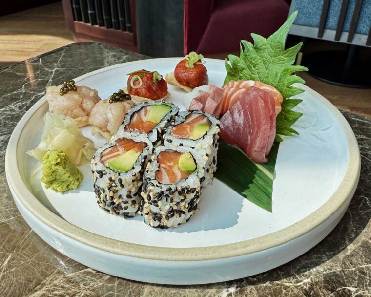 Sushi Platter at Lucky Cat, Bishopsgate