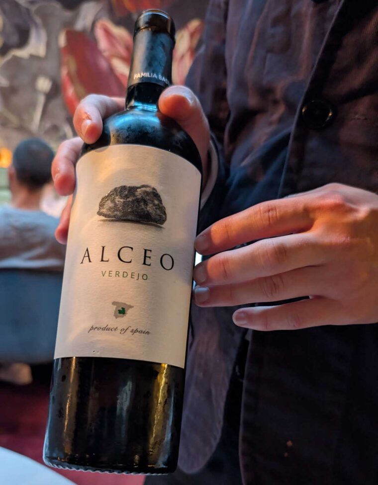Wine pairing at Pied a Terre