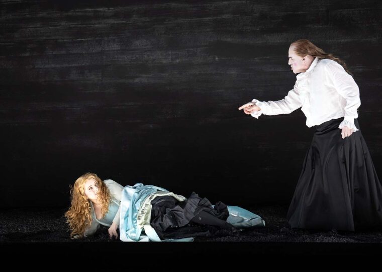 Michal (Soraya Mafi) and Saul (Christopher Purves), Saul
, Glyndebourne Festival 2025
© Glyndebourne Productions Ltd. Photography by ASH
