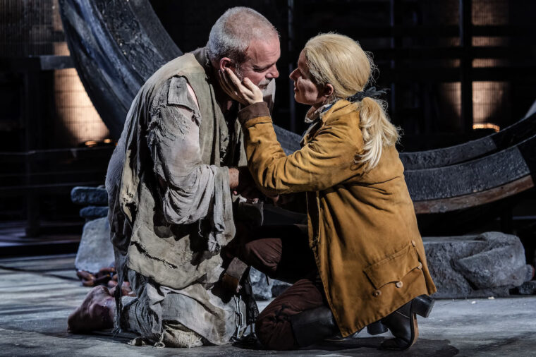 Leonore disguised as Fidelio to rescue her husband, Florestan