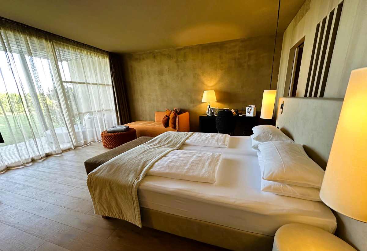Junior suite at ADLER Spa resort Sicilia with private terrace.