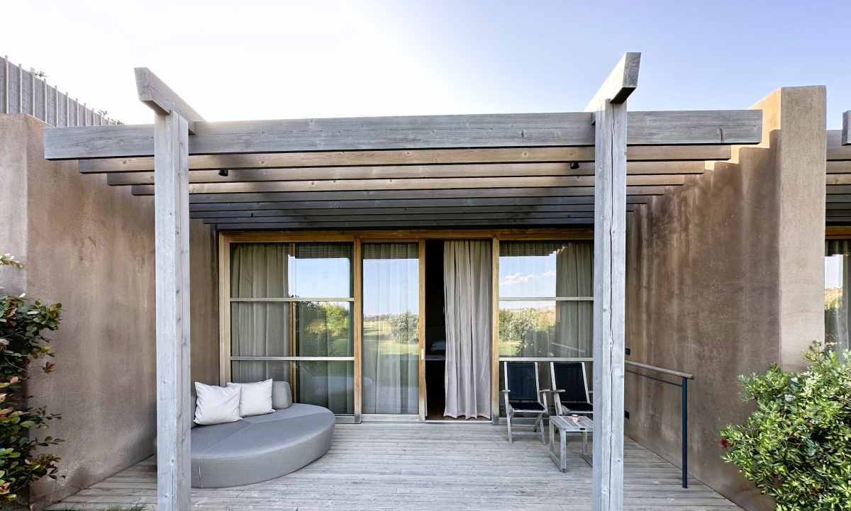 Each suite at ADLER Spa resort Sicilia has a private terrace overlooking the lawns and gardens