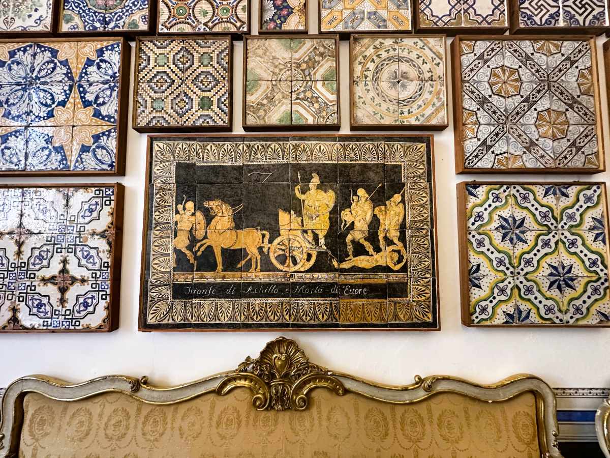 La Bella Palermo is a short walk from the museum of majolica with an outstanding collection of Sicilian floor tiles.