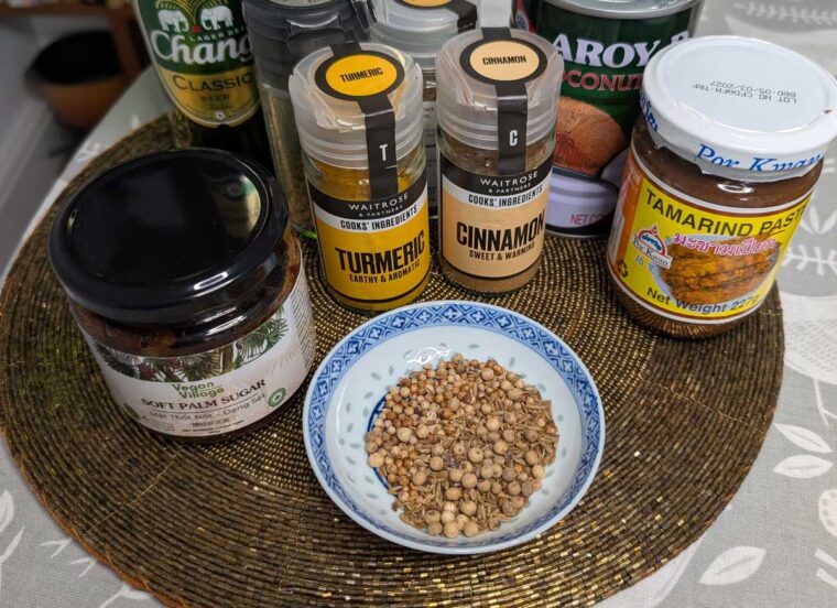 Spices for satay marinade