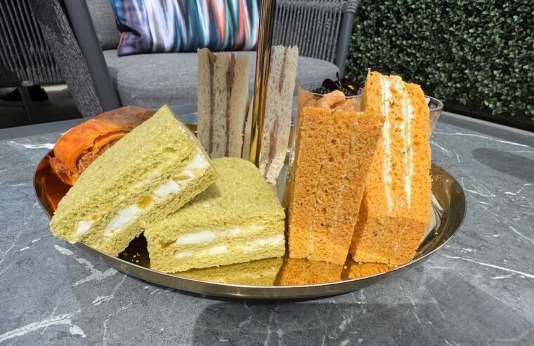Savoury selection afternoon tea at Sabine's