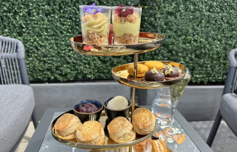 Sweet elements afternoon tea at Sabine