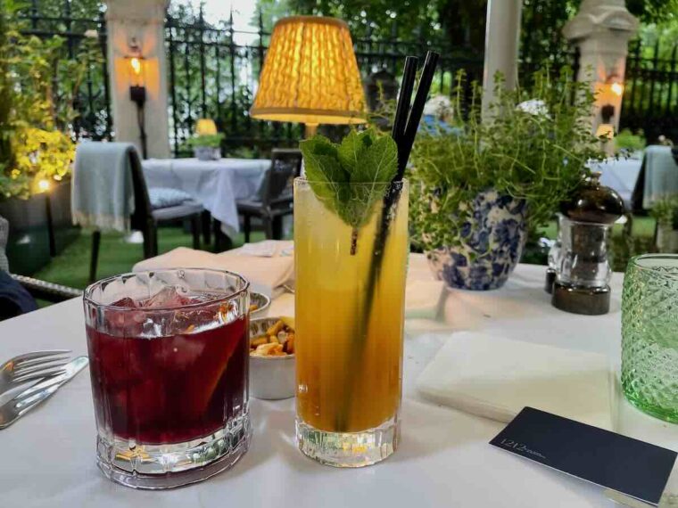 The English country garden terrace at The Royal Horseguards Hotel - Cocktails