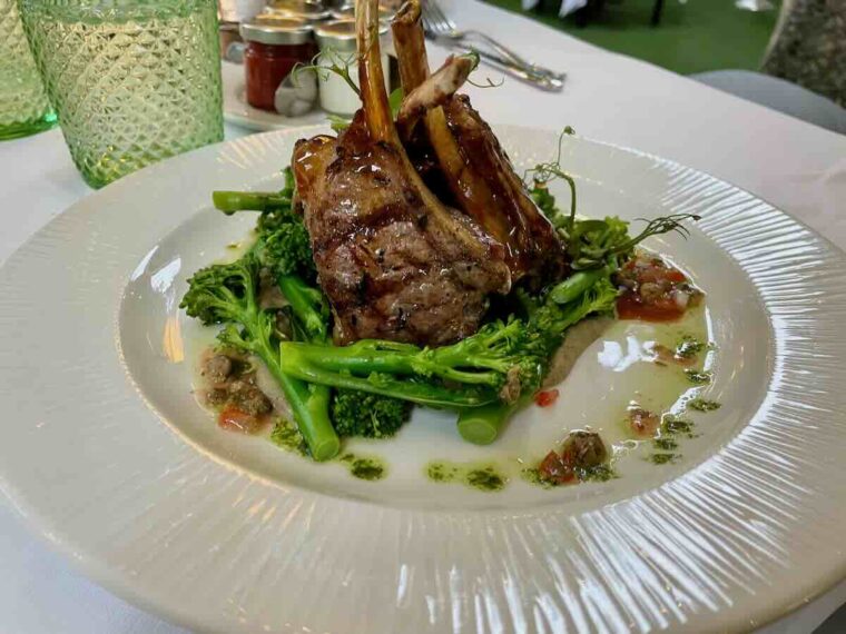 The English country garden terrace at The Royal Horseguards Hotel - Lamb