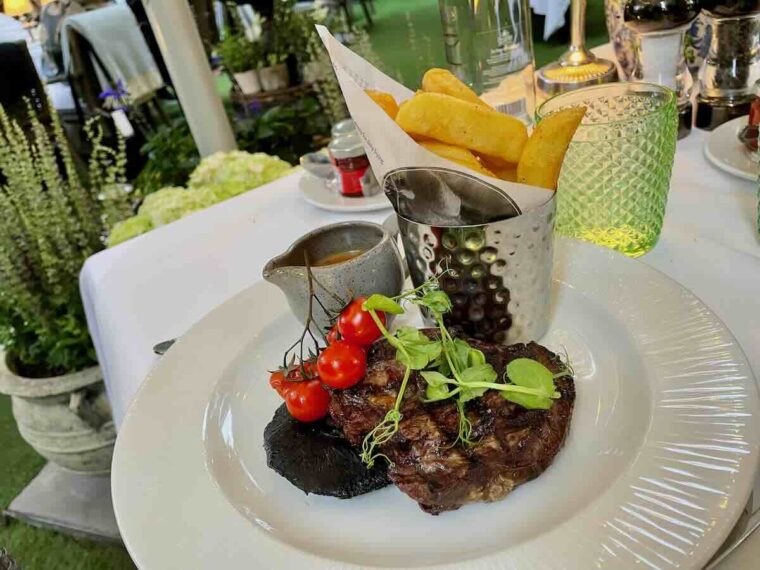 Steak at the Royal Horseguards Hotel