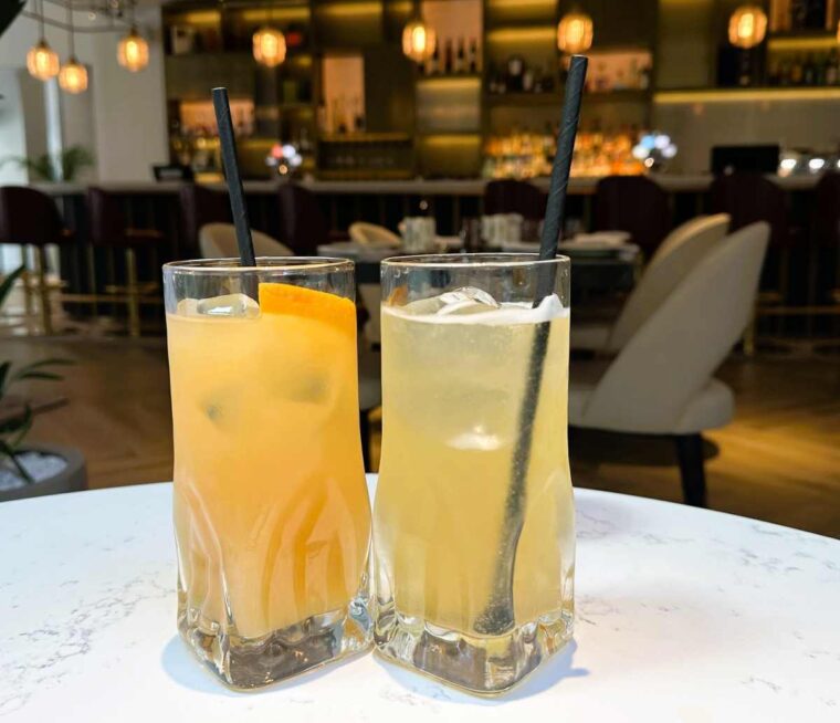Adeline at The Memoir Club hotel has a comprehensive list of drinks available from the bar as well as soft drinks