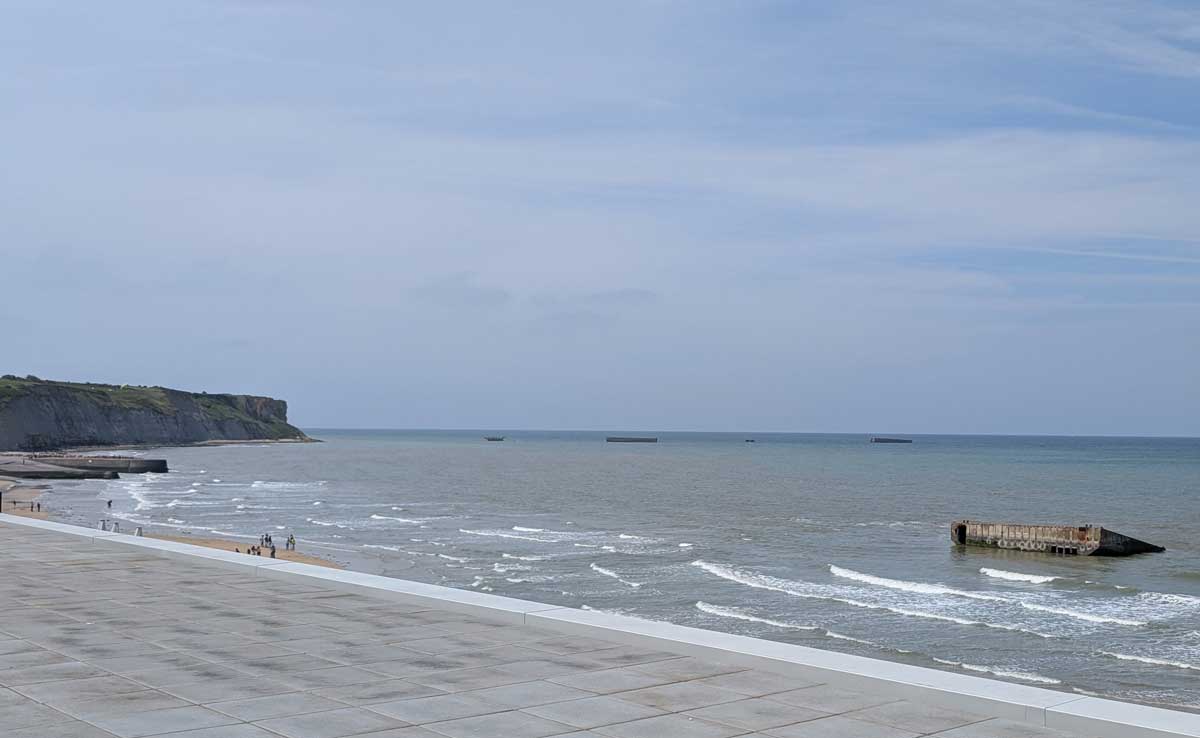Arromanches - remains of the temporary port