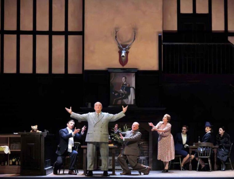 Renato Girolami as Sir John Falstaff in Verdi's Falstaff at Glyndebourne