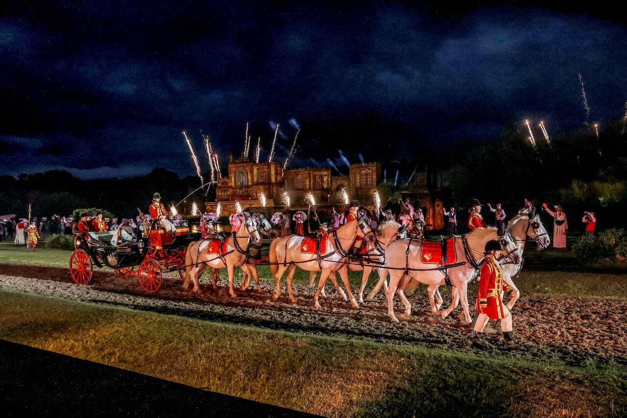 Kynren horse and cart