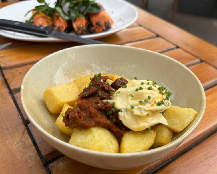 Patatas Bravas at the Swan Inn, Claygate Surrey