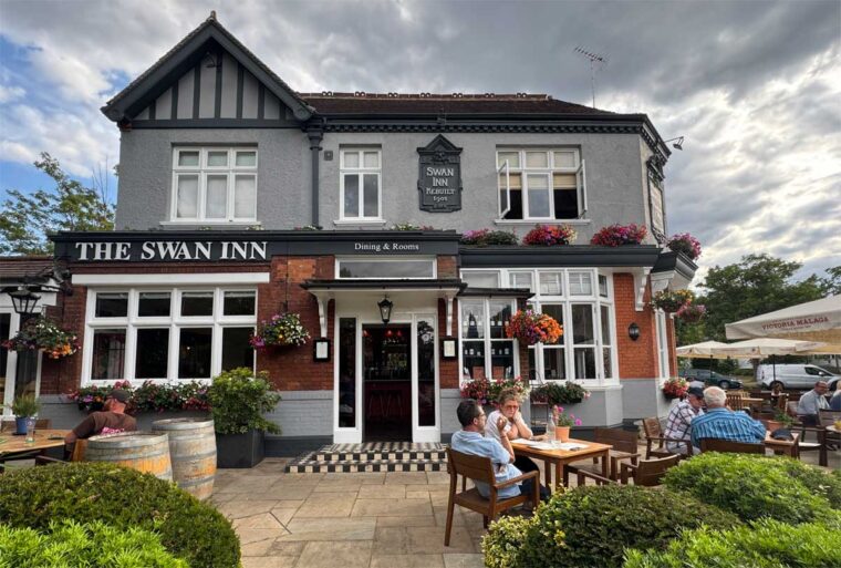 Exterior of The Swan Inn, Claygate, Surrey