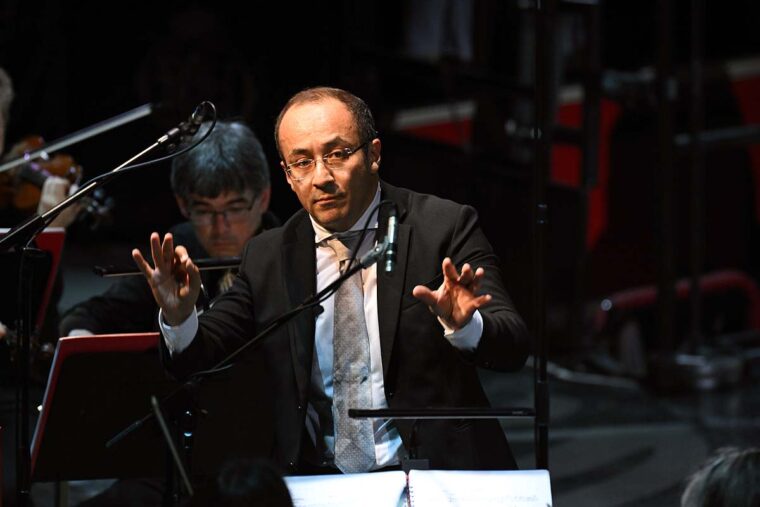 Riccardo Minasi on stage in The Marriage of Figaro - BBC Proms
Royal Albert Hall, London, UK;
Credit: Chris Christodoulou/BBC