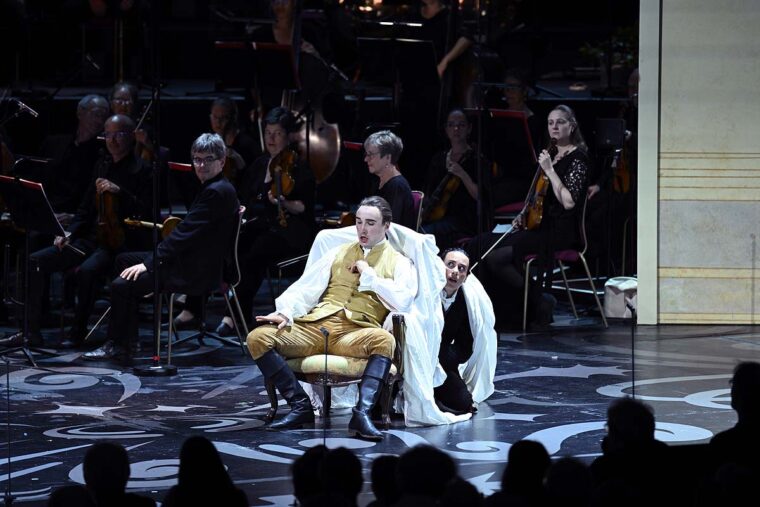 The Count and Cherubino in the Marriage of Figaro - BBC Proms
Royal Albert Hall, London, UK;
Credit: Chris Christodoulou/BBC