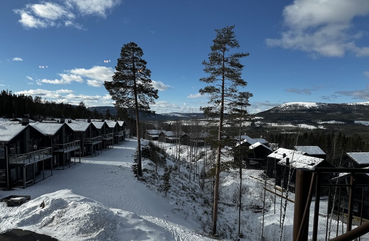 View from The Mountain Lodge in Stöten
