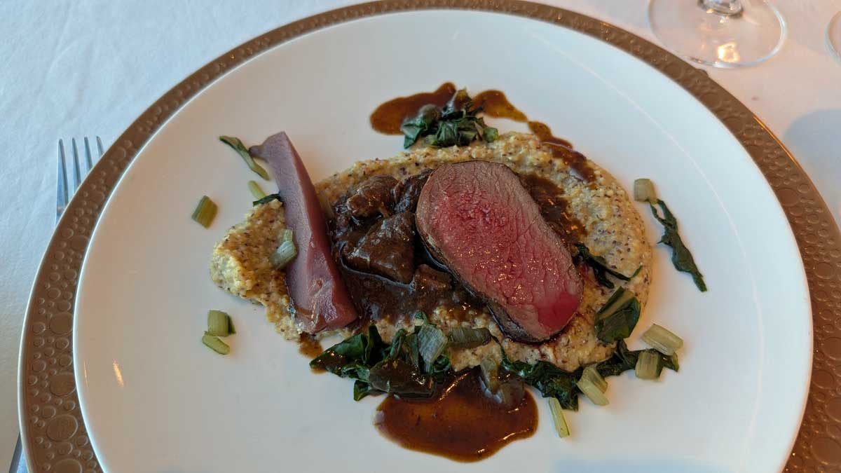 Gala Dinner Venison - Swan Hellenic