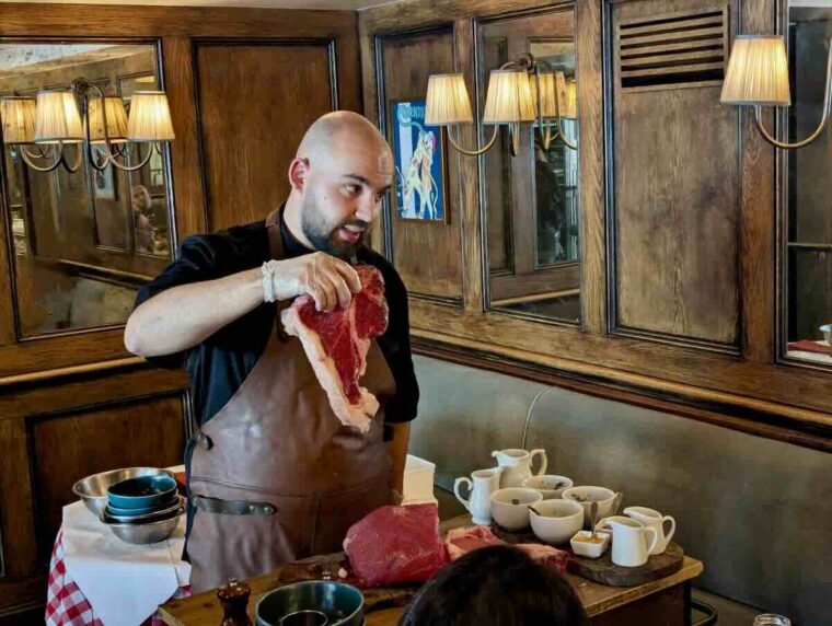 Head chef explains the cuts at Macellaio RC