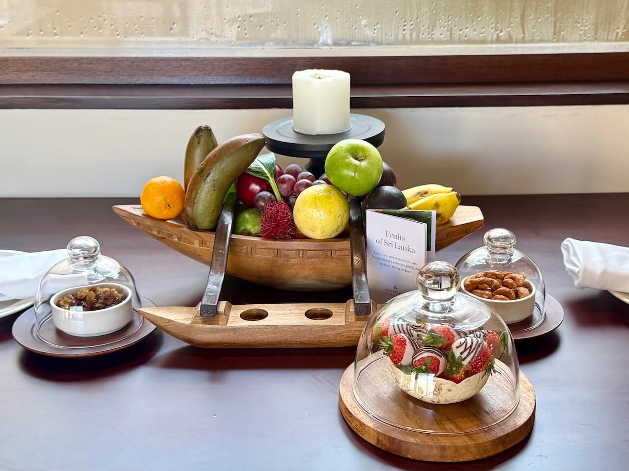 Welcome treats at Anantara Kalutara