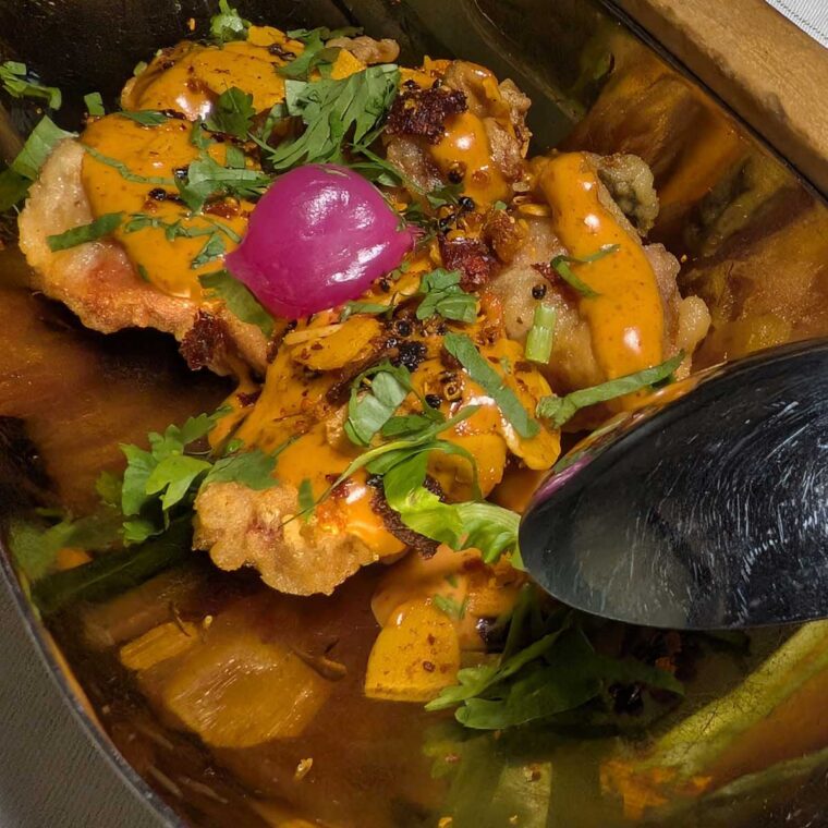 Buttermilk Quail at Kutir Indian Restaurant