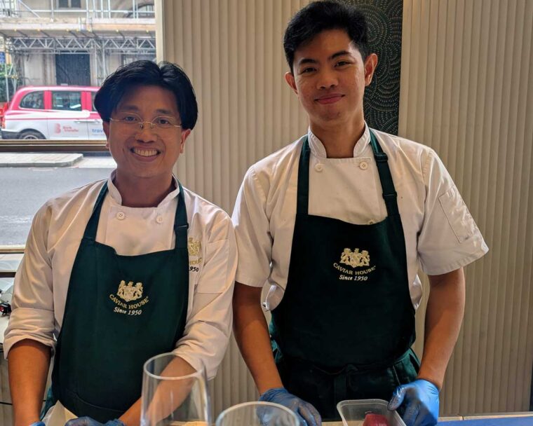 Chefs at Caviar House