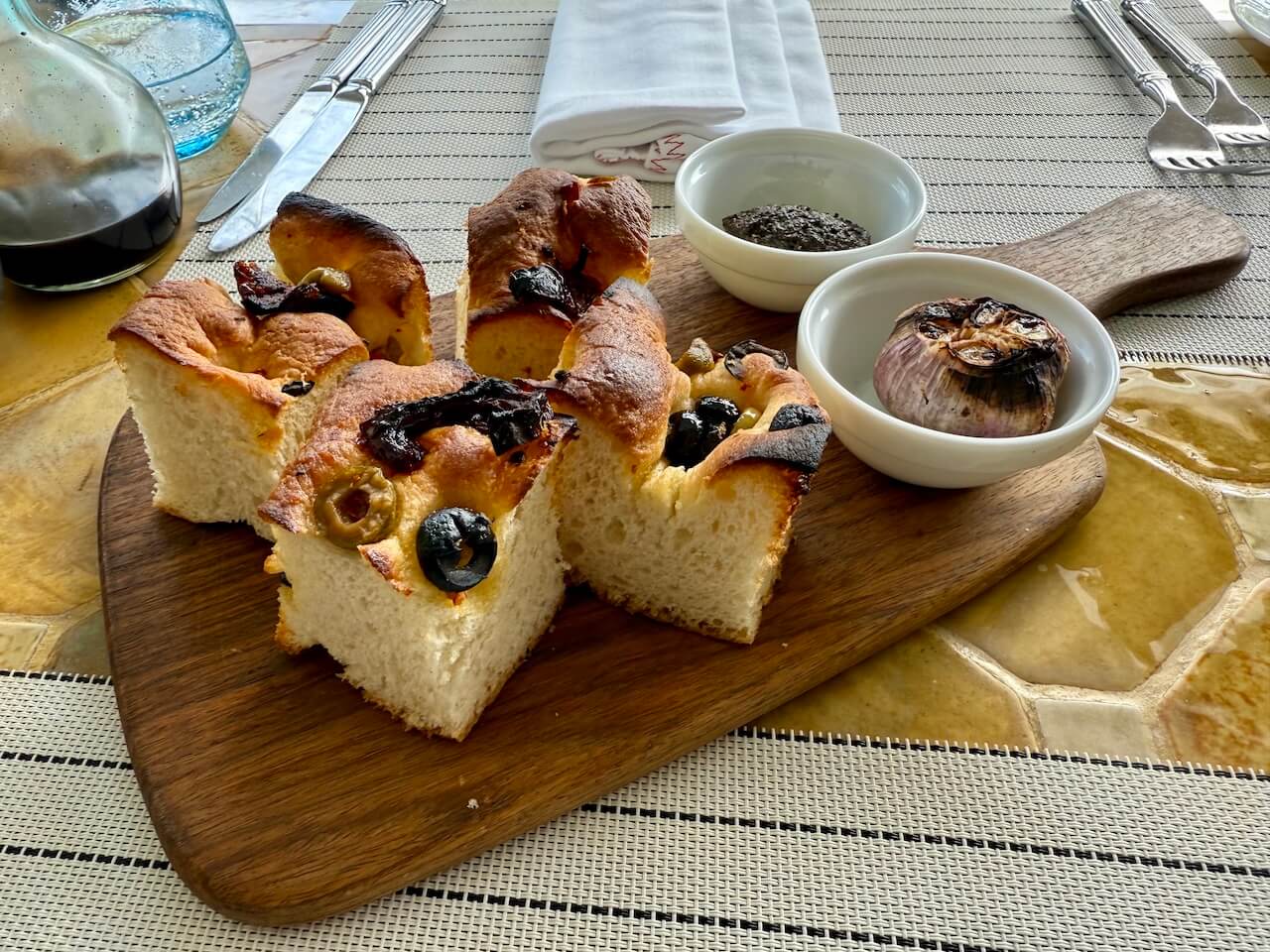 Focaccia at Aquolina