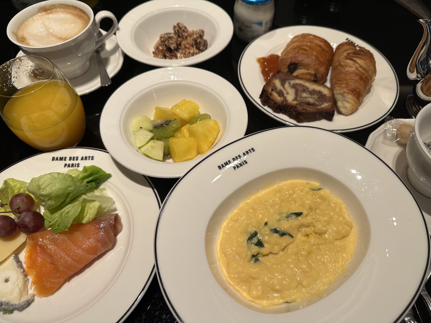 Hotel Dame des Arts, Paris, serves breakfast in the in-house restaurant, Pimpan.