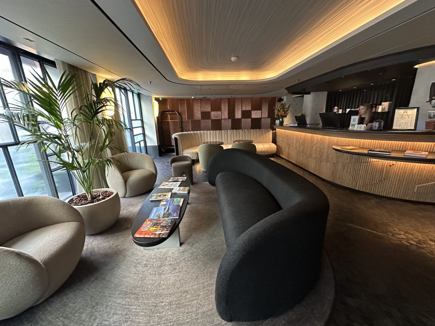 Hotel Dame des Arts, Paris has been designed by Raphael Navot who has introduced sculptural furnishings