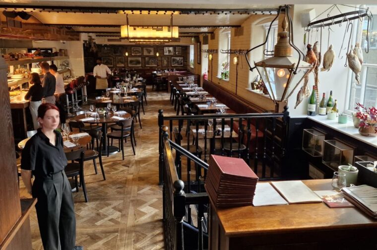 Internal view of the restaurant at the Jugged Hare pub