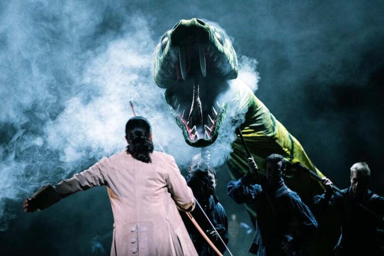 Defeating the Dragon in The Magic Flute - Royal Opera House